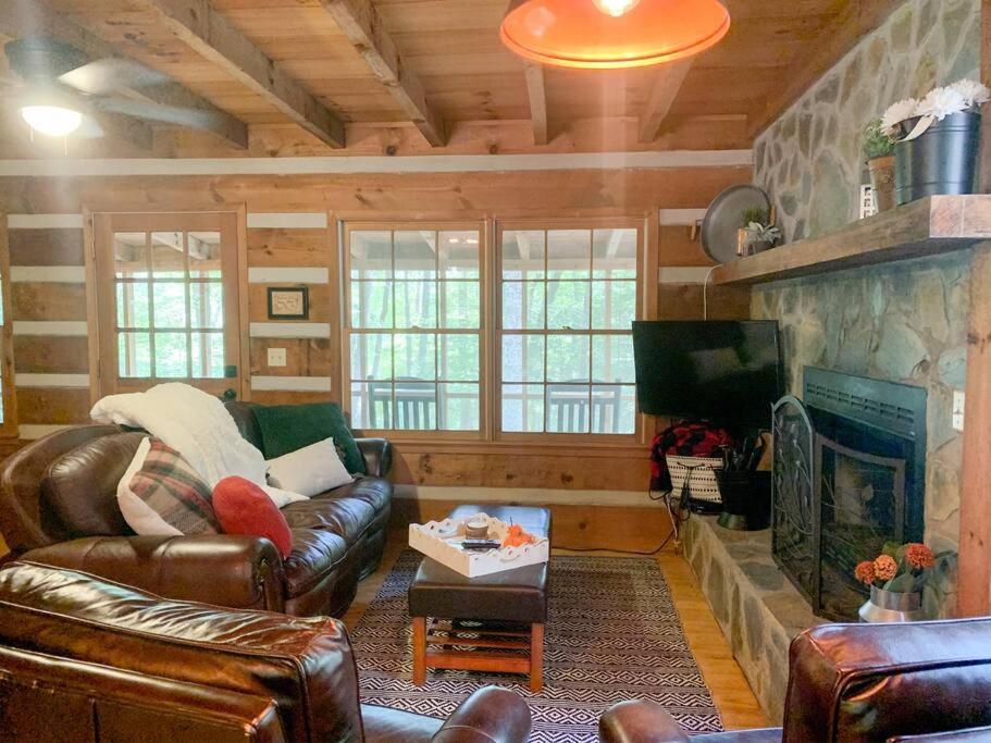 Villa Hot Tub, Porch Swing Bed, Fire Pit, Aska Adventure Blue Ridge Esterno foto